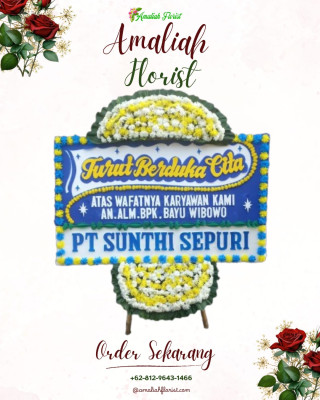 Papan Bunga Duka di Panunggangan Barat